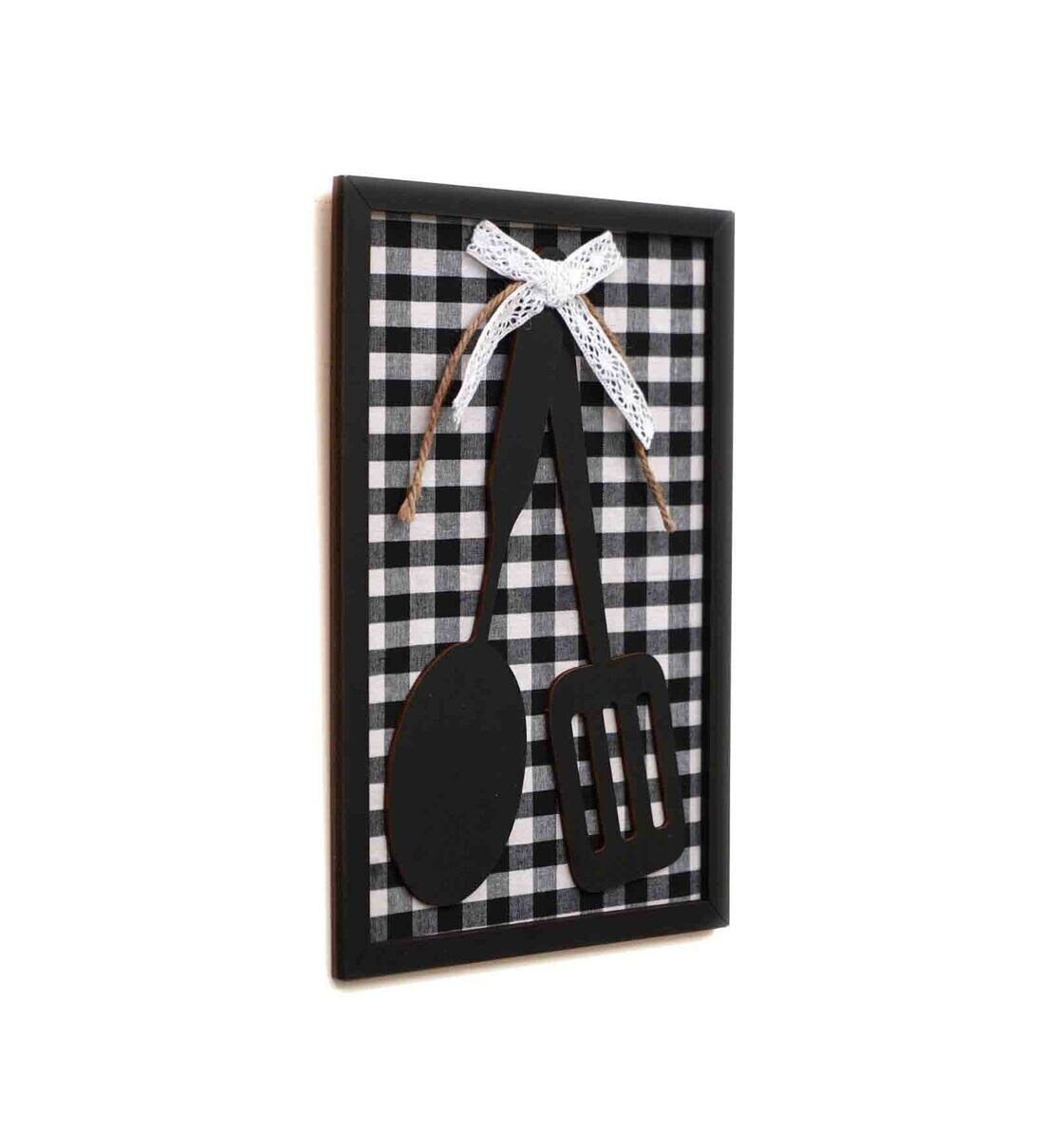 Buy Buffalo Kitchen Black Wooden Wall Art by Chalk My Theme Online