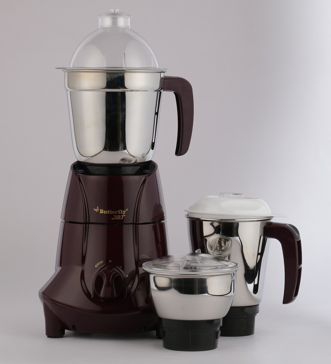 Buy Butterfly Cherry Stainless Steel Jet 750 Watt Mixer Grinder with 4