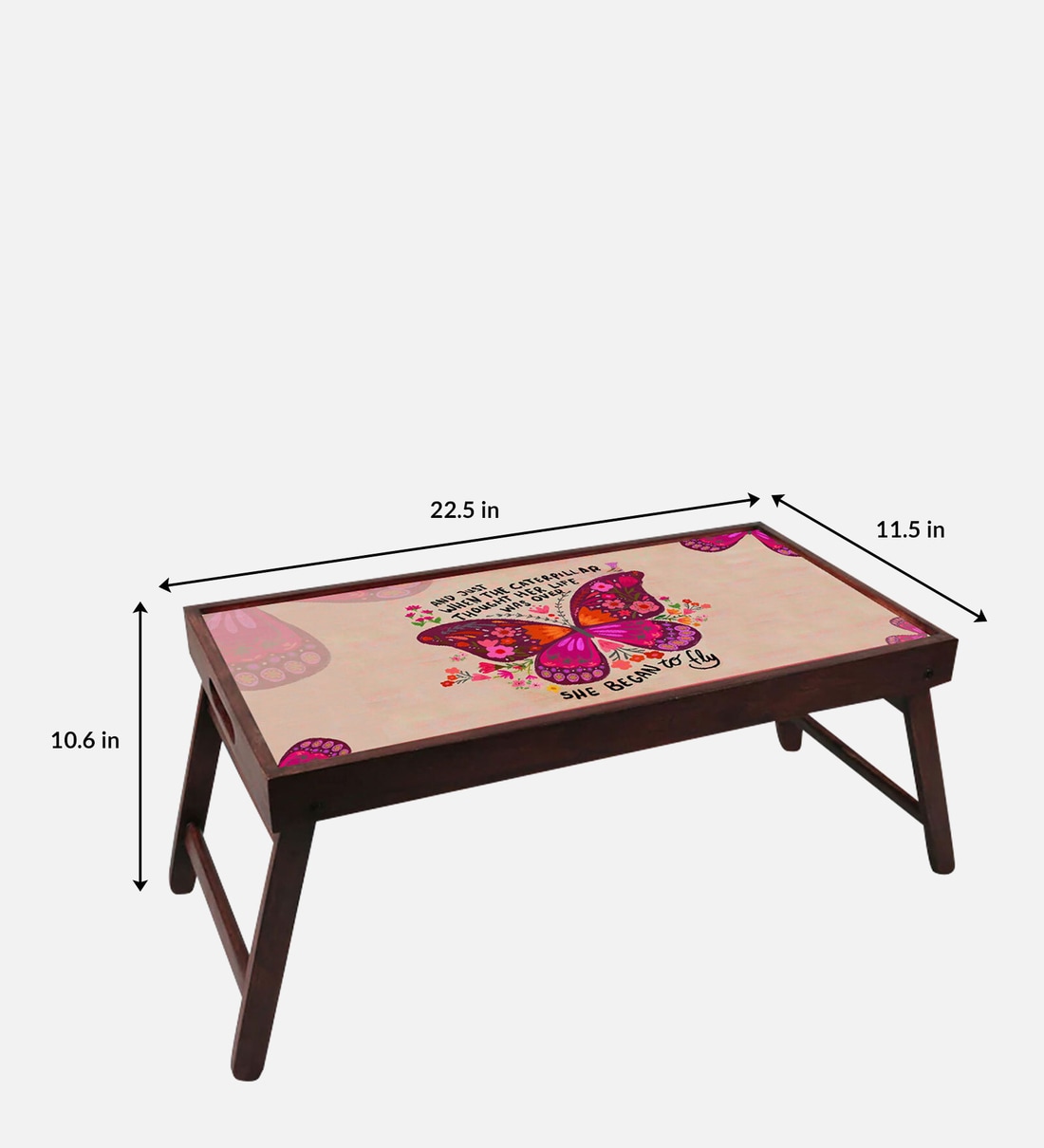 Buy Butterfly Portable Table in Multi Finish at 40% OFF by