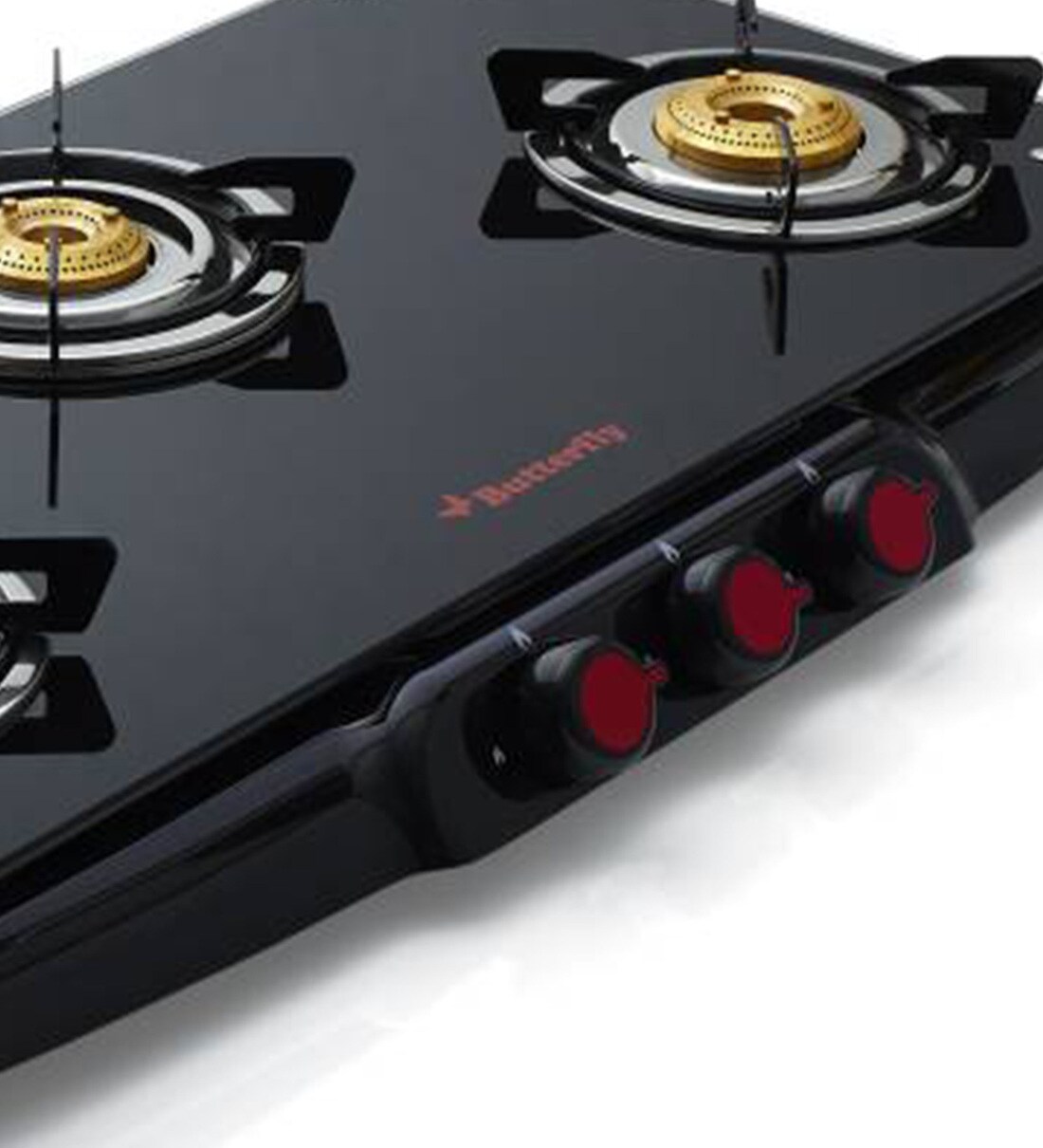 Buy Butterfly Red Signature 3 Burner Glass Top Stove Online Gas Stoves Gas Stoves