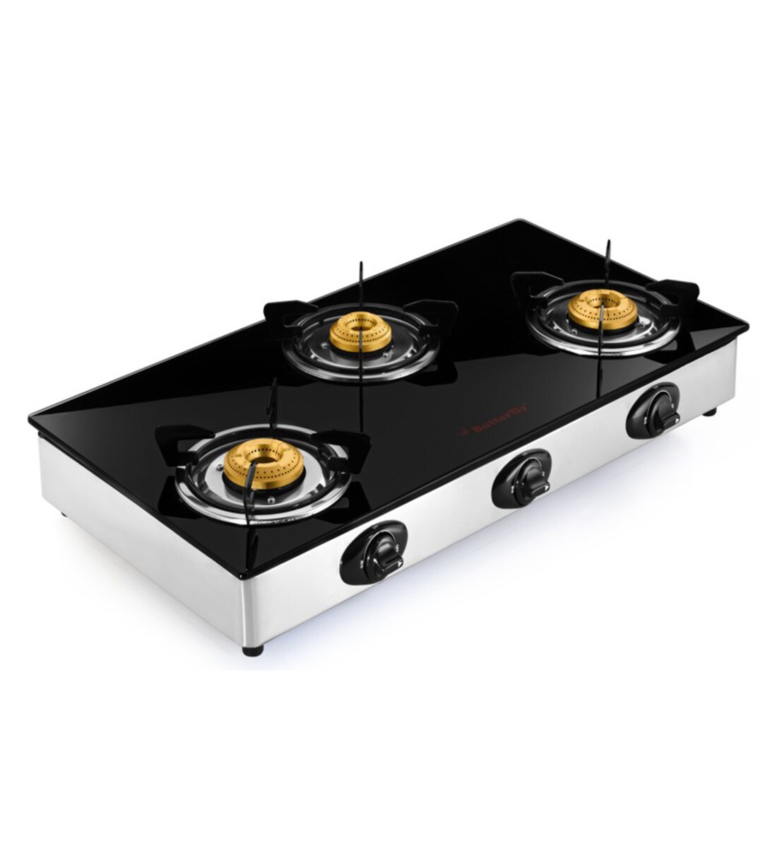 Buy Butterfly Reflection 3 Burner Regular Cooktop Online Gas Stoves