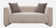 Bucharest Fabric 2 Seater Sofa In Beige Colour