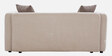 Bucharest Fabric 2 Seater Sofa In Beige Colour