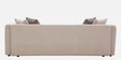 Bucharest Fabric 3 Seater Sofa In Beige Colour