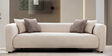Bucharest Fabric 3 Seater Sofa In Beige Colour