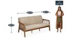 Burke Sofa Set ( 3+2 ) in Melamine Finish Colour