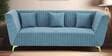 Butterfly 3 Seater Sofa In Sky Grey Color