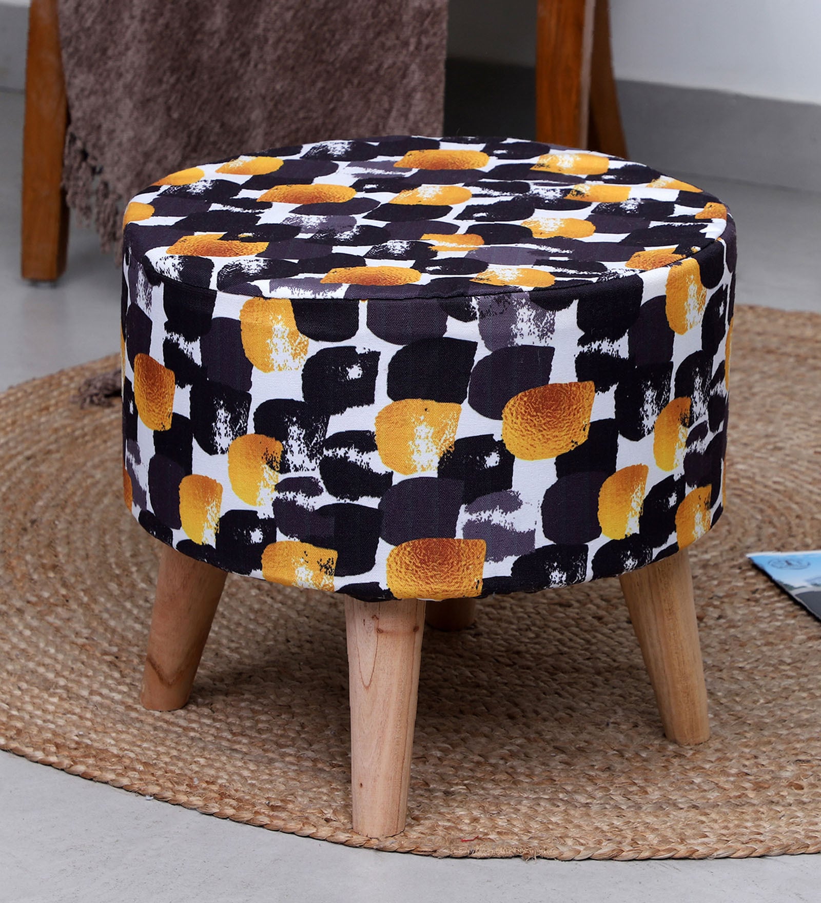 Bubble Fabric Seating Stool in Multi Colour