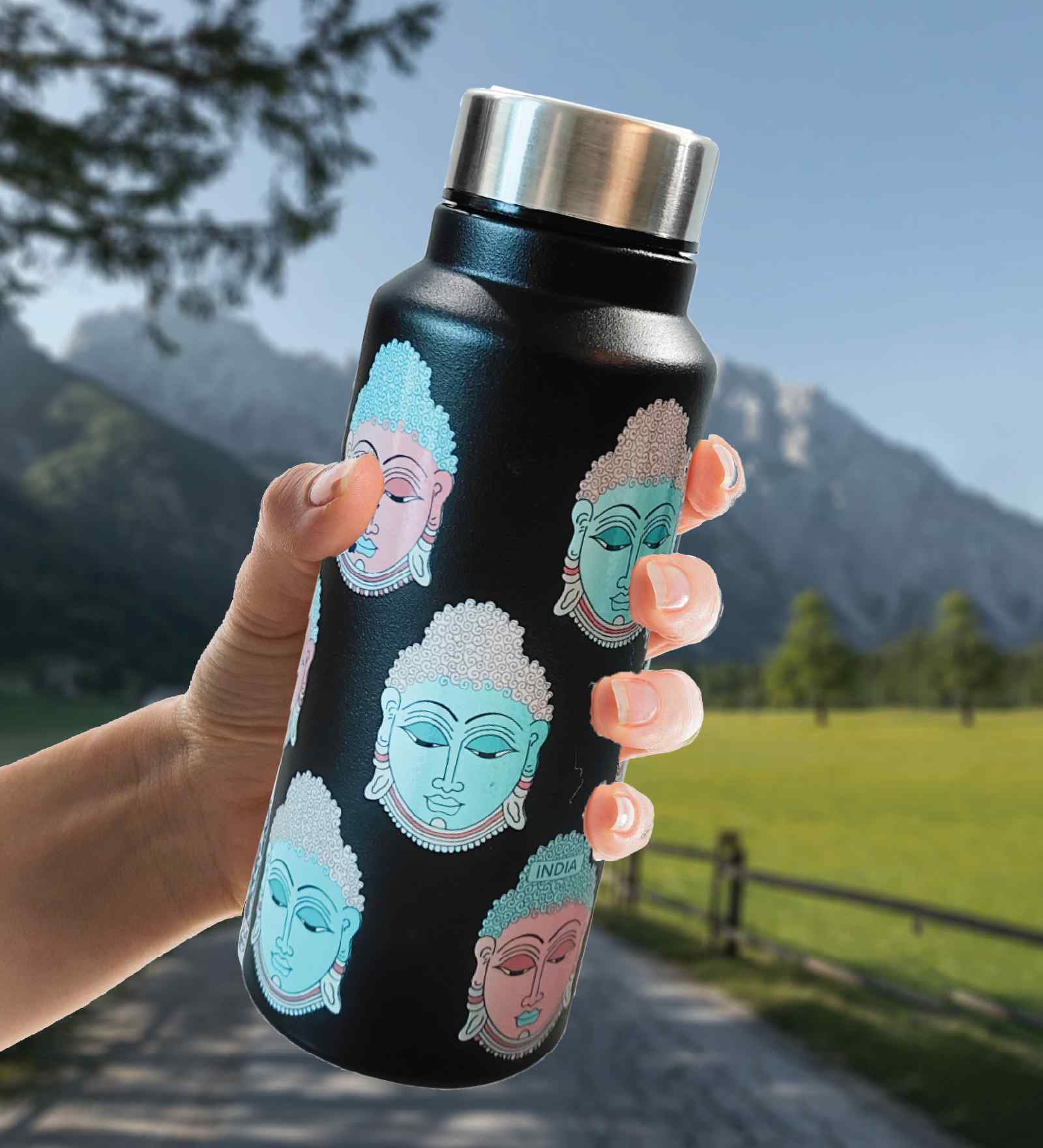 Buddha Medium Stainless steel 700ml water bottle