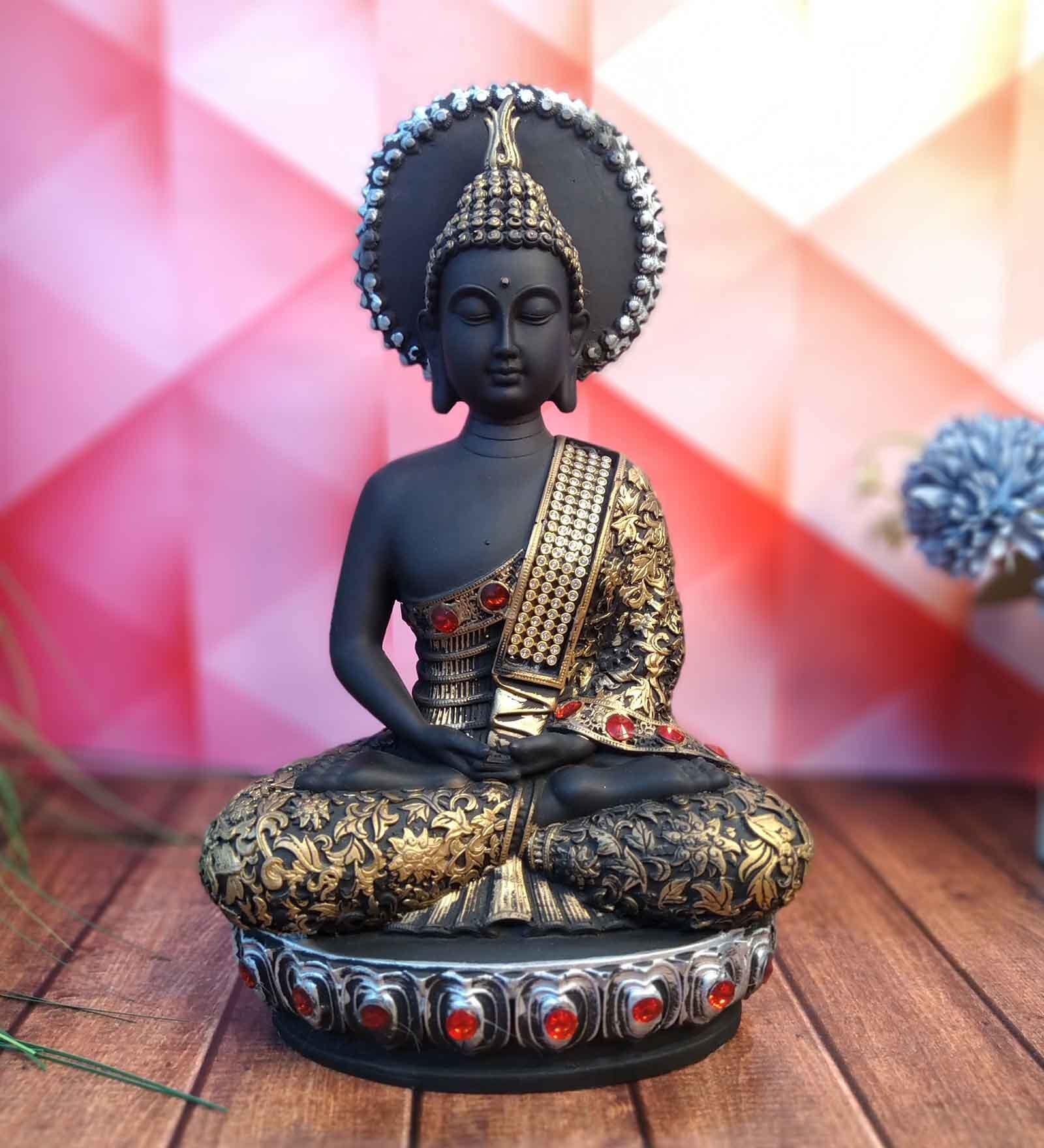 Buddha Multicolour Polyresin Statue