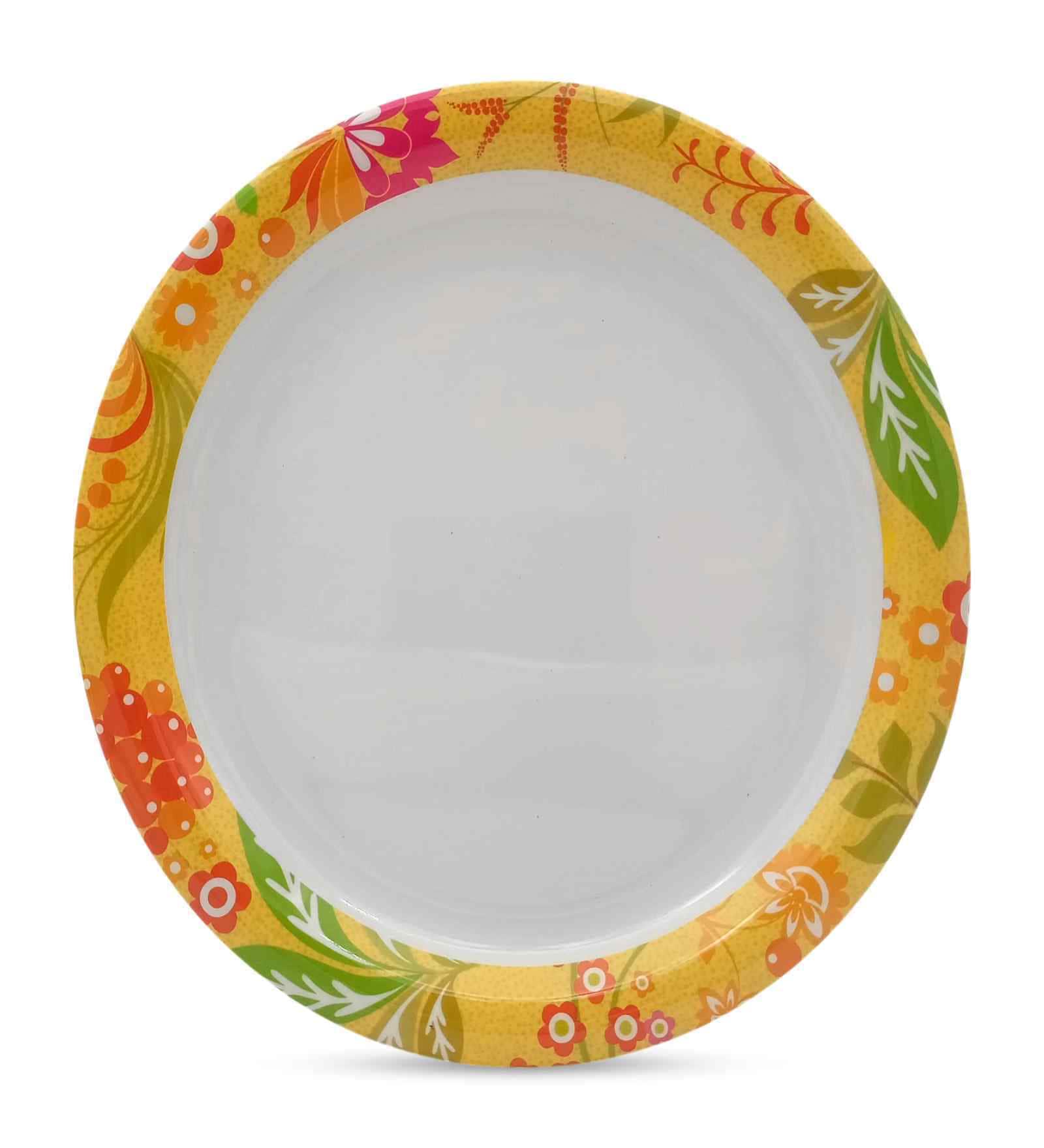 Buffet Plate Set   Batik 12.5  , Stain Free, Glazed Finish, Pure Melamine ,6 nos.