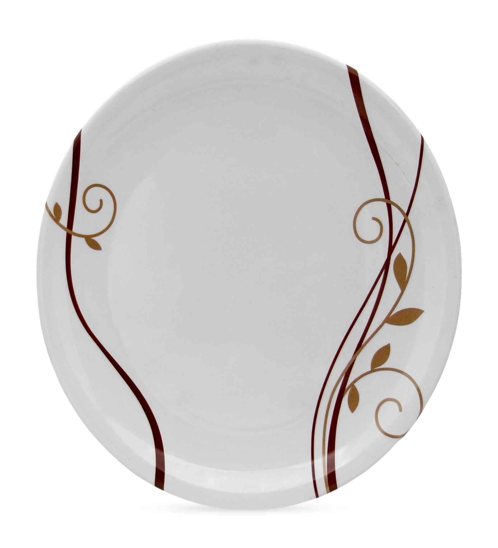 Buffet Plate Set   Spiral Fluer 12.5  , Stain Free, Glazed Finish, Pure Melamine ,6 nos.