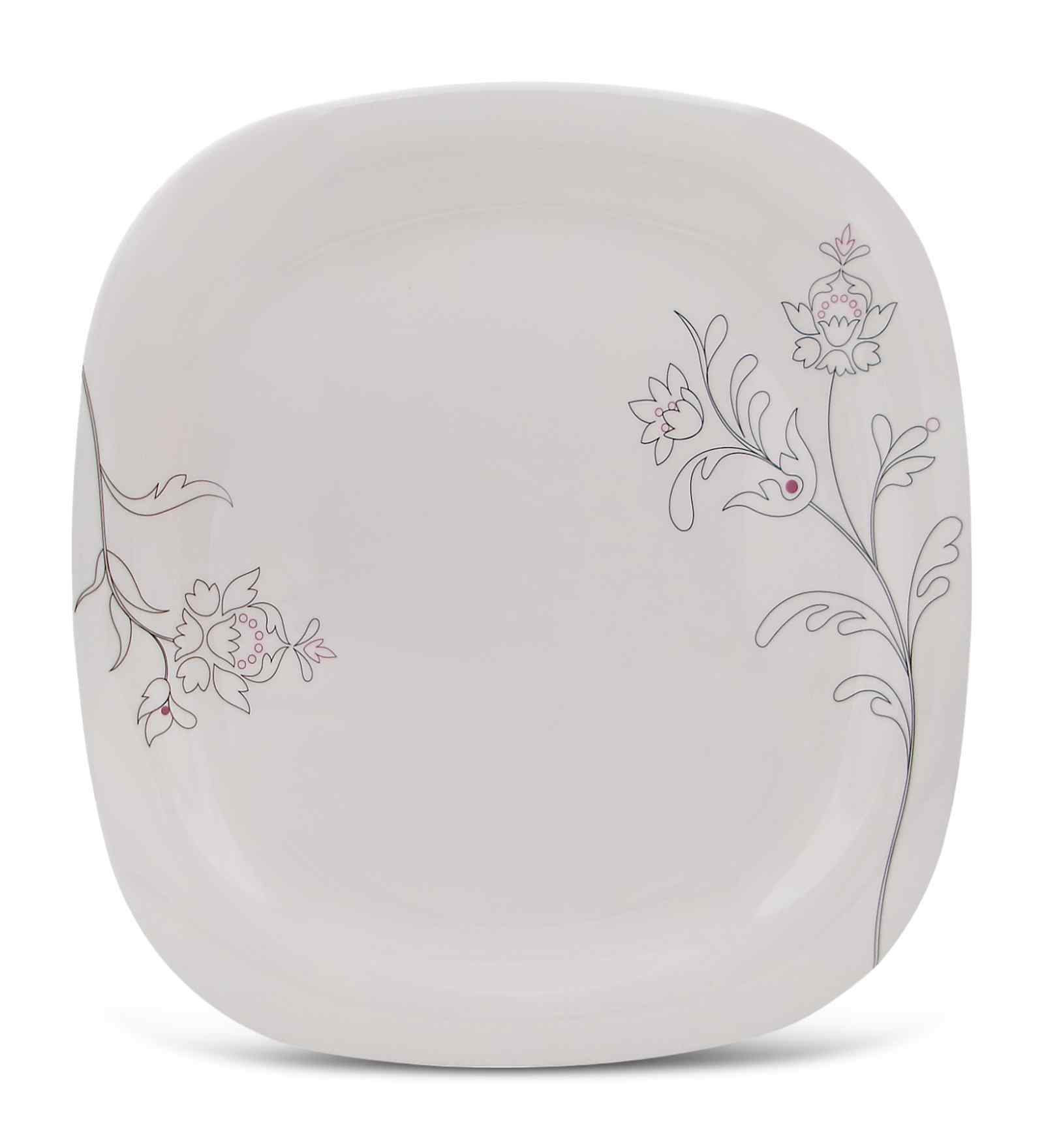 Buffet Plate Set   Summer Steams  12.5  , Stain Free, Glazed Finish, Pure Melamine ,6 nos.