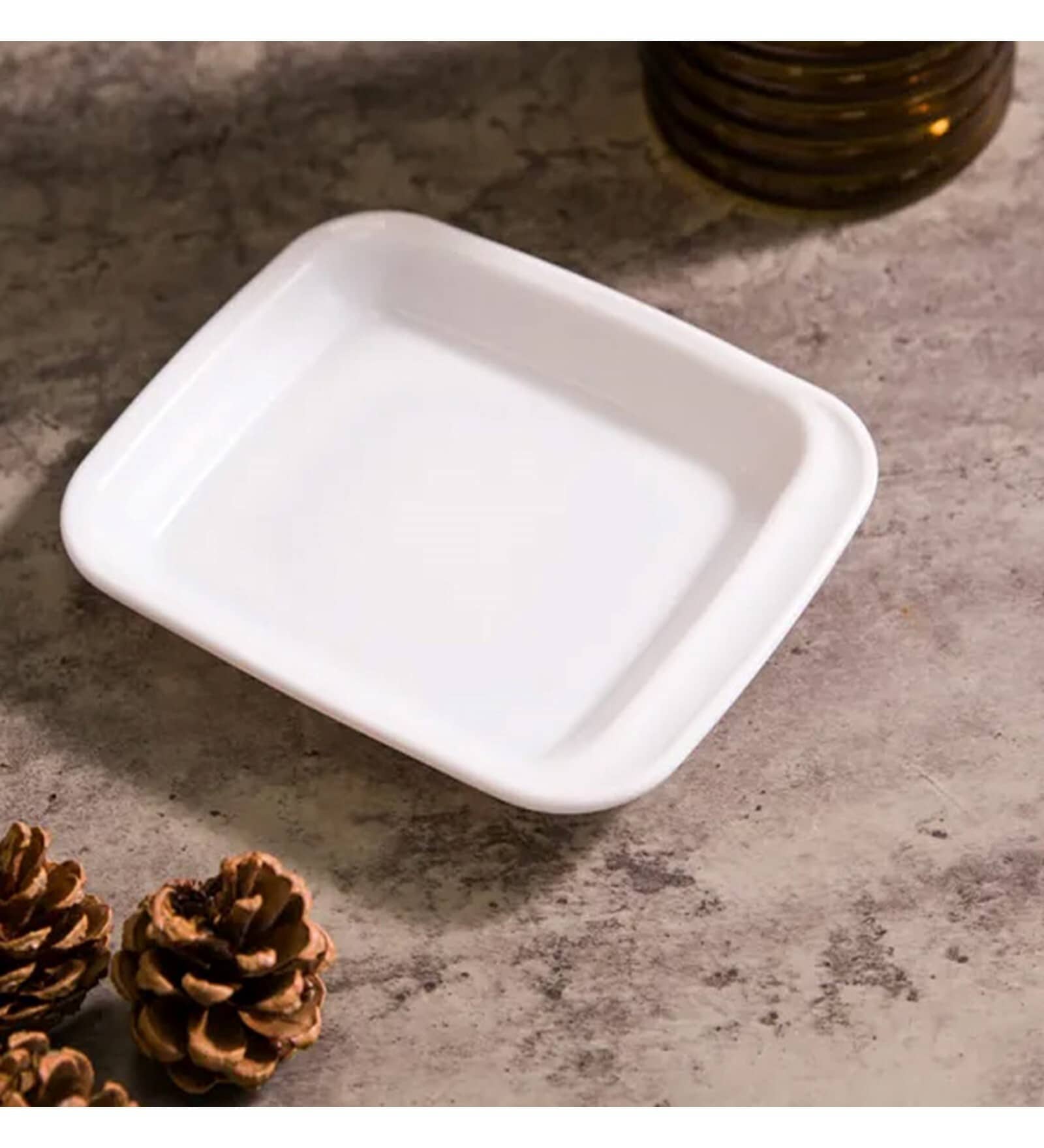 Set of 6 Buffet Rectangular Plate 16.2 X 13.3 Cm