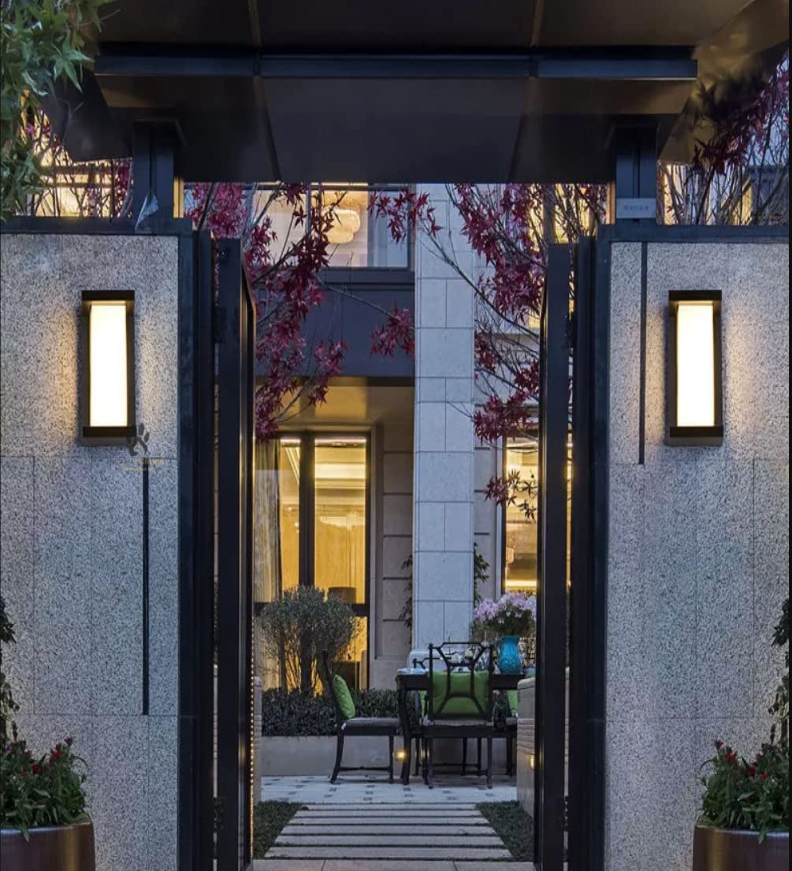 Bulkhead Rainproof 12 Watts Warm White LED Outdoor Wall Light