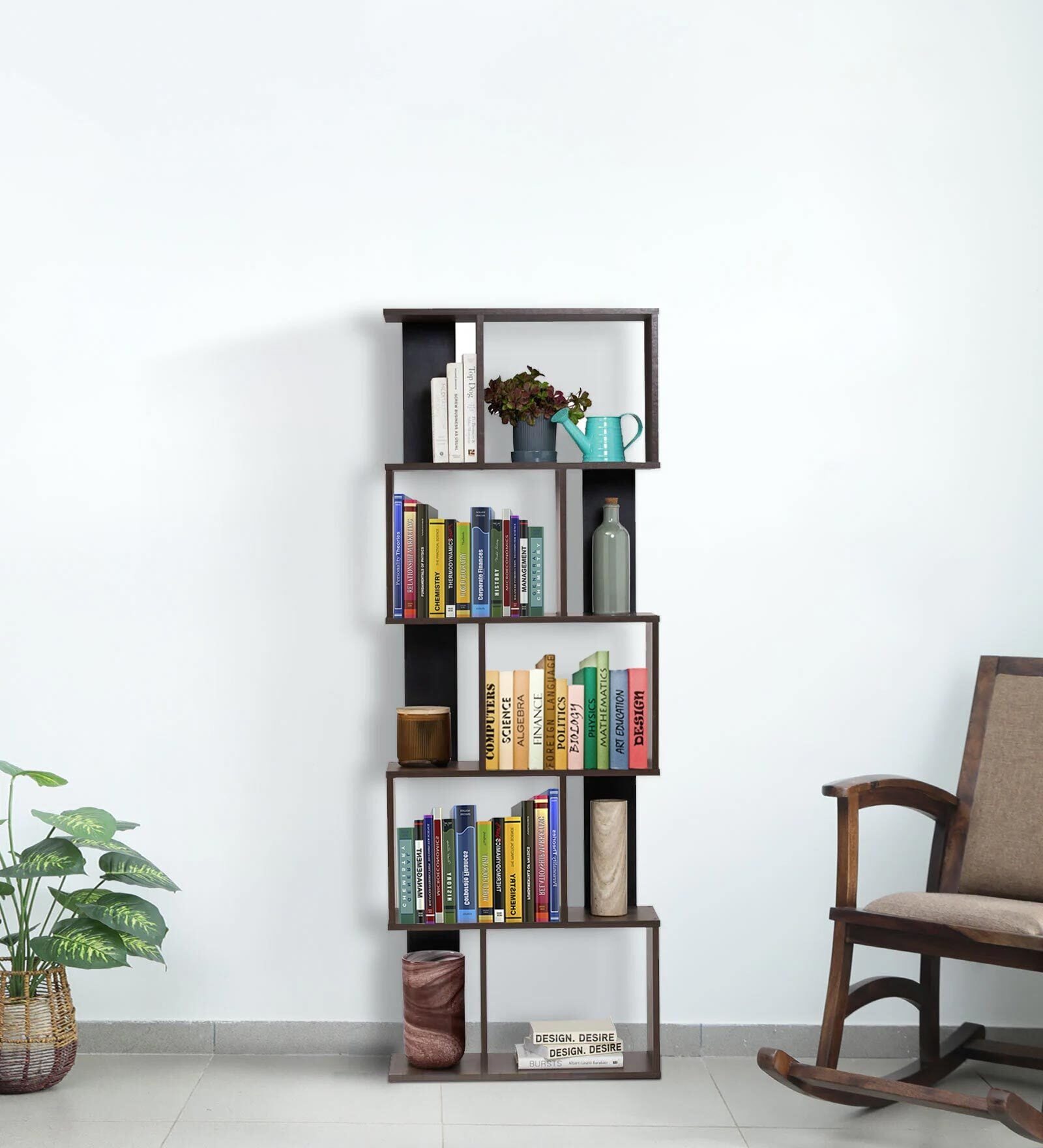 Bunko Book Shelf in Walnut Finish