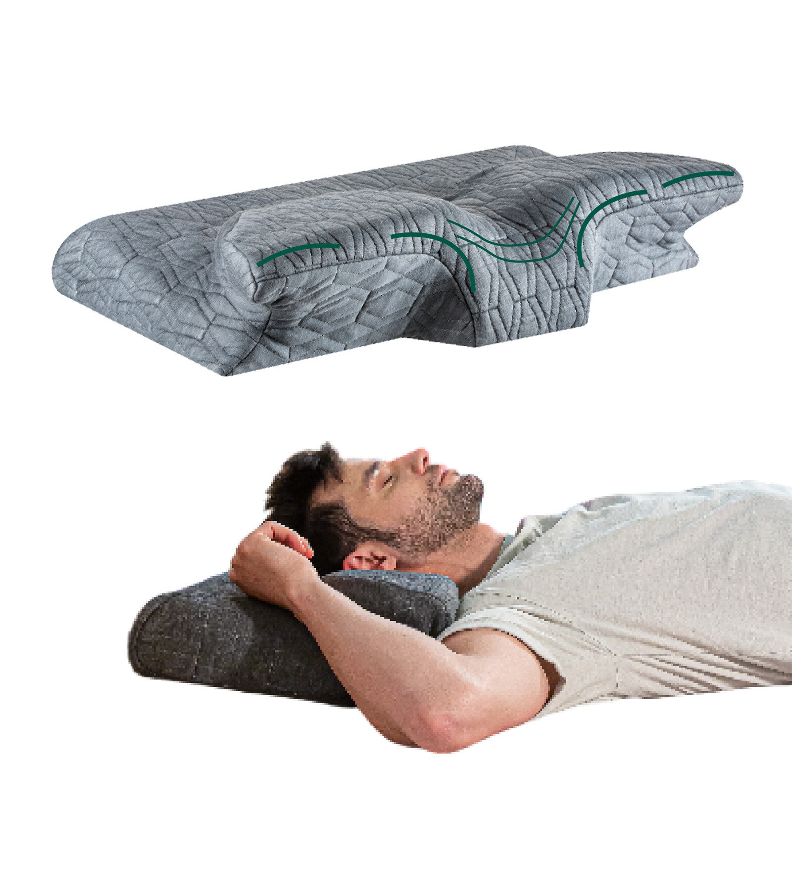 Buttercup Contour Cervical  (24 X 16) Memory Foam Sleeping Pillow