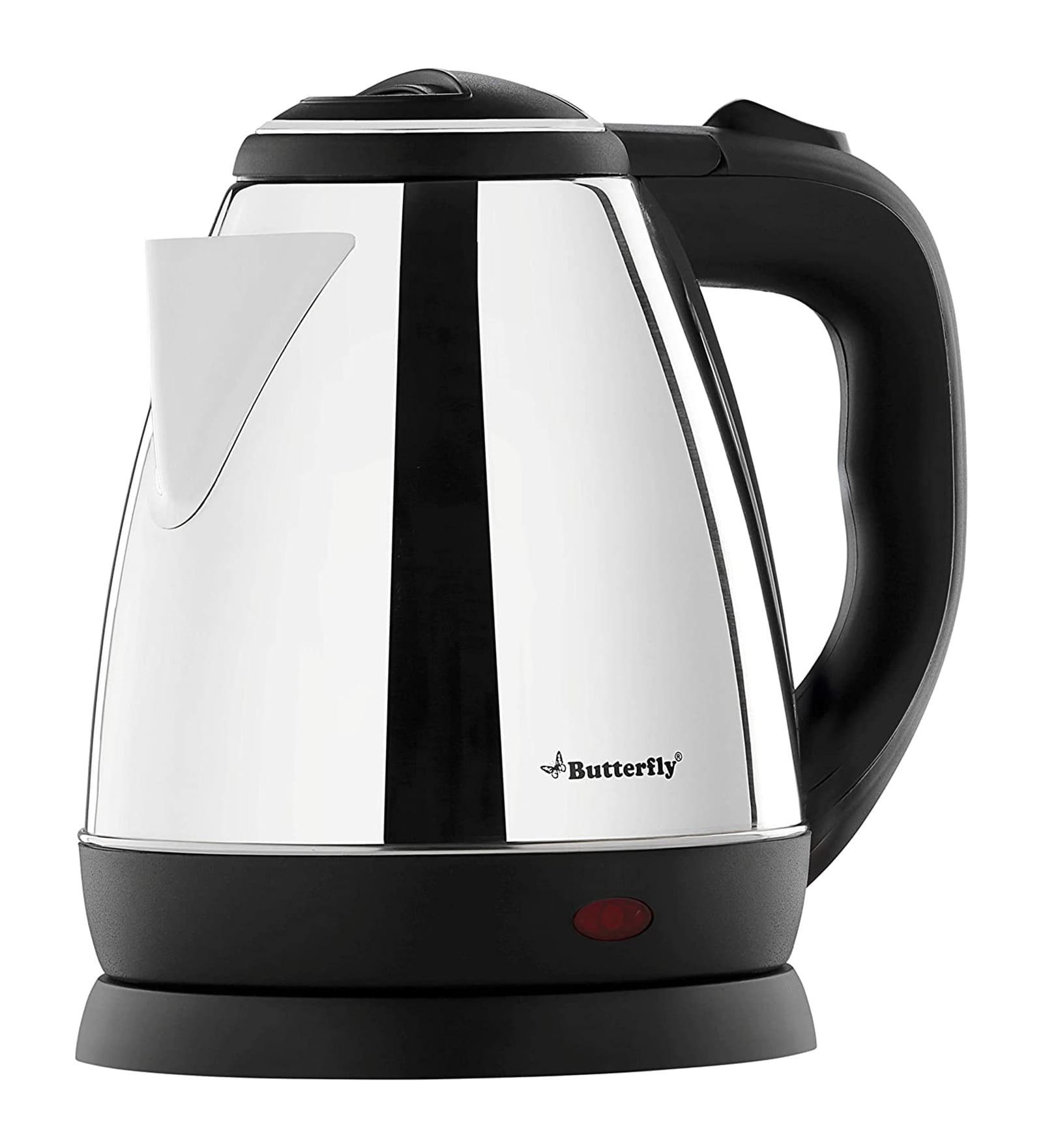 Butterfly EKN Stainless Steel 1.5-Litre Water Kettle (Black/Silver)