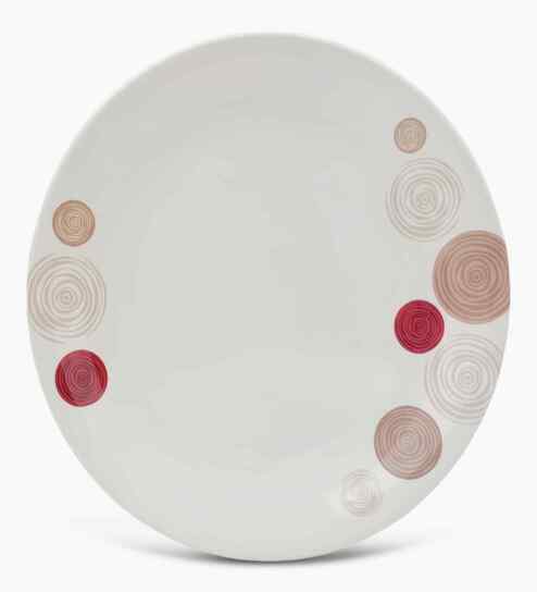 Buffet Plate Set   Spiral 12.5  , Stain Free, Glazed Finish, Pure Melamine ,6 nos.