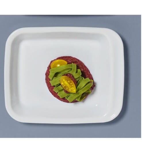 Set of 6 Buffet Rectangular Plate 16.6 X16.2 Cm