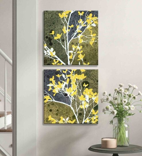 Bush Multicolour Synthetic Wood Framed Canvas Art Print