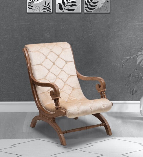 Butros Rocking Chair in Teak Colour