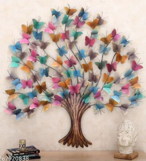 Butterfly Tree Metal Wall Art