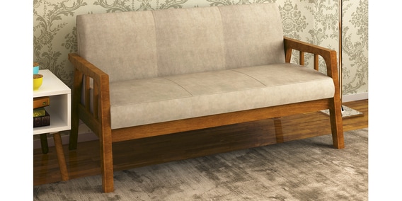 Buy Burke 3 Seater Sofa In Coffee Finish By Home Online Modern