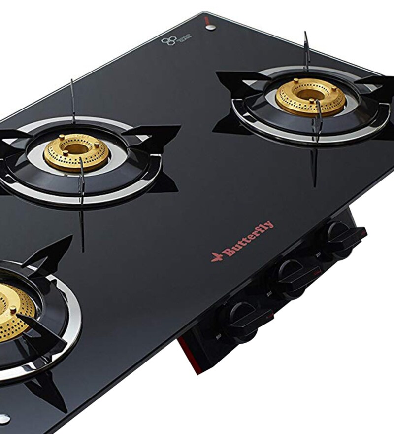 Buy Butterfly Prism 3 Burner Glass Top Stove Online Gas Stoves Gas