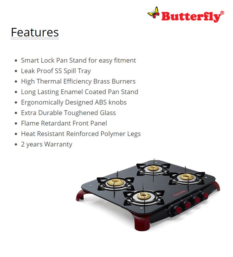 butterfly signature glass top