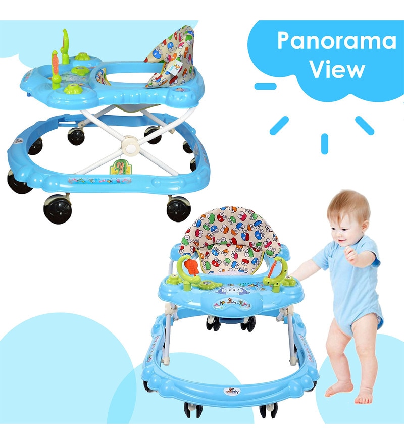 Buy Butterfly Walker In Blue Colour by Sunbaby Online Walkers Kids