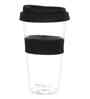 Bubble 350 ml Crystal Glass Coffee Sipper (Transparent)