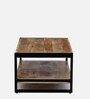 Bubon Solid Wood Coffee table Natural & black Finish