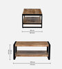 Bubon Solid Wood Coffee table Natural & black Finish