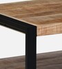 Bubon Solid Wood Coffee table Natural & black Finish