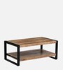 Bubon Solid Wood Coffee table Natural & black Finish