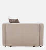Bucharest Fabric 1 Seater Sofa In Beige Colour