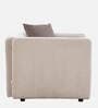 Bucharest Fabric 1 Seater Sofa In Beige Colour