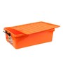 Minty Plastic Kids Storage Box in Orange Colour