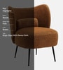Bucolic Solace Fabric Lounge Chair In Brown Color