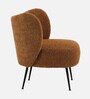 Bucolic Solace Fabric Lounge Chair In Brown Color