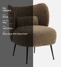 Bucolic Solace Fabric Lounge Chair In Light Brown Colour