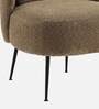 Bucolic Solace Fabric Lounge Chair In Light Brown Colour