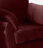 Bucurest Velvet 1 Seater Sofa in Wine Colour