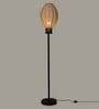 Bud Off White Floor Lamp Black Handcrafted