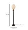 Bud Off White Floor Lamp Black Handcrafted