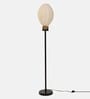 Bud Off White Floor Lamp Black Handcrafted