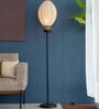 Bud Off White Floor Lamp Black Handcrafted