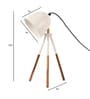 Bud Teak Metal Table Lamp