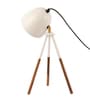 Bud Teak Metal Table Lamp
